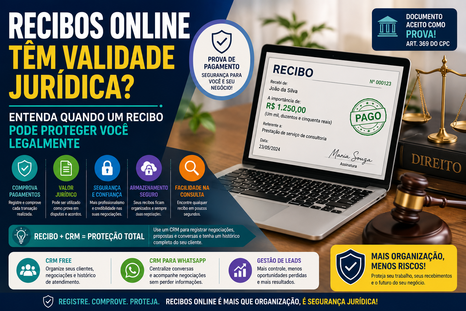 Recibos online têm validade jurídica? Entenda quando